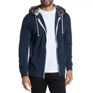 THREADS 4 THOUGHTS Shoreline Camo Print Fleece Lined Hoodie Mens Large